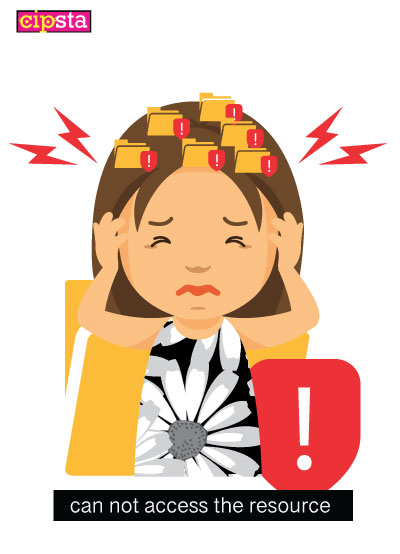 Girl with headache