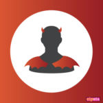 Profile icon with devil horns